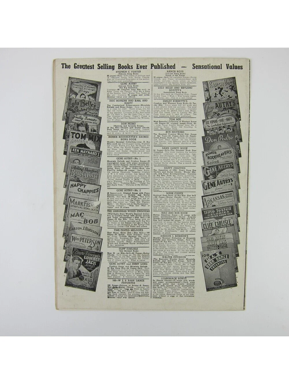 Sheet Music Red River Valley Western Film Lou Brees Guitar Ukelele Vintage 1935